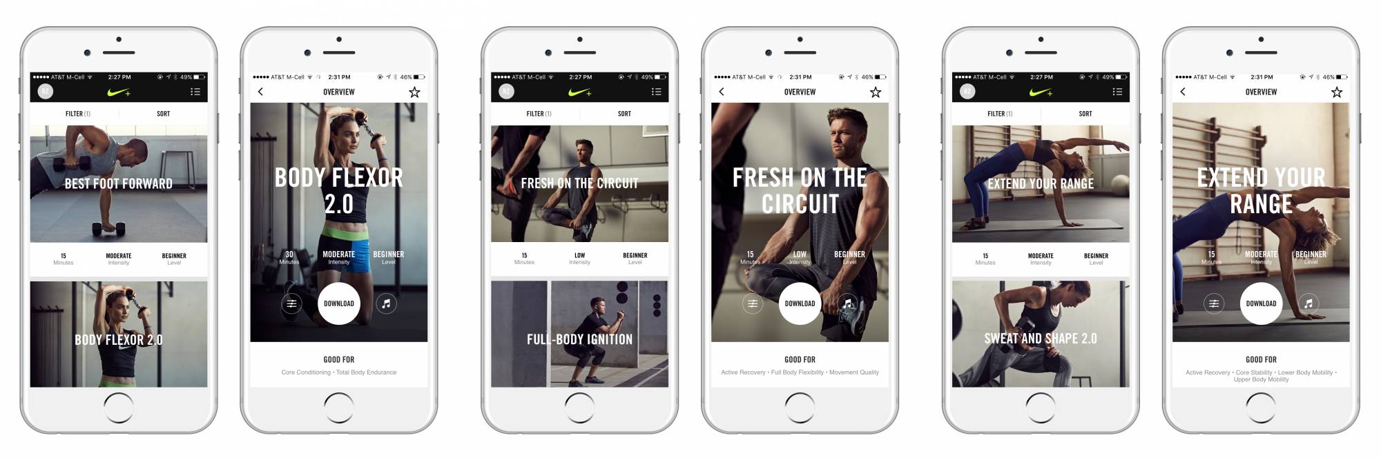 NIKE NTC App Launch Art Direction