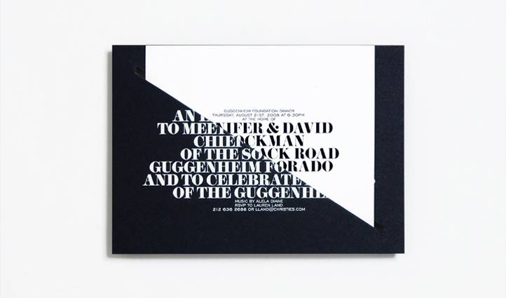 Guggenheim Invitation Design